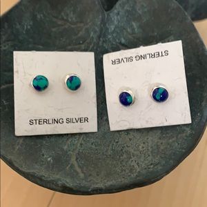 5 mm Azurite Studs A and B